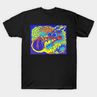 Neon Dragon With 4 Elements Variant 24 T-Shirt